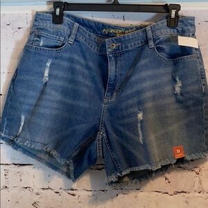 Arizona Womens High Rise 4 Jeans Short Sz 21